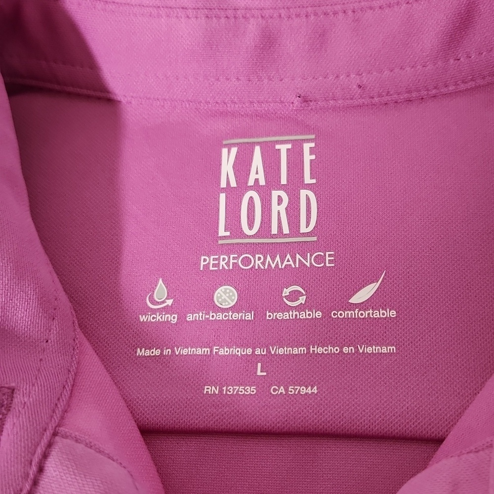 Women's Pink Polo Performancw Shirt Size Large - Picture 2 of 5